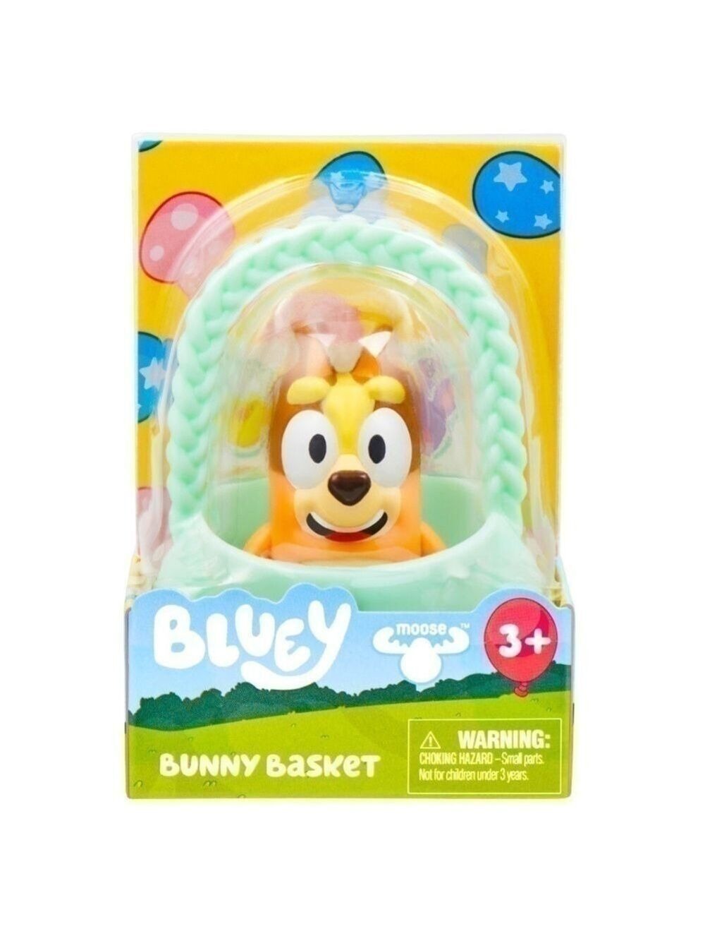 MOOSE Bluey Toys Bingo Easter Bunny Basket Packs Green